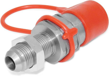 Summit Hydraulics Flat Face Hydraulic Quick Connect Coupler, 10 JIC Bulkhead Skid Steer Mount