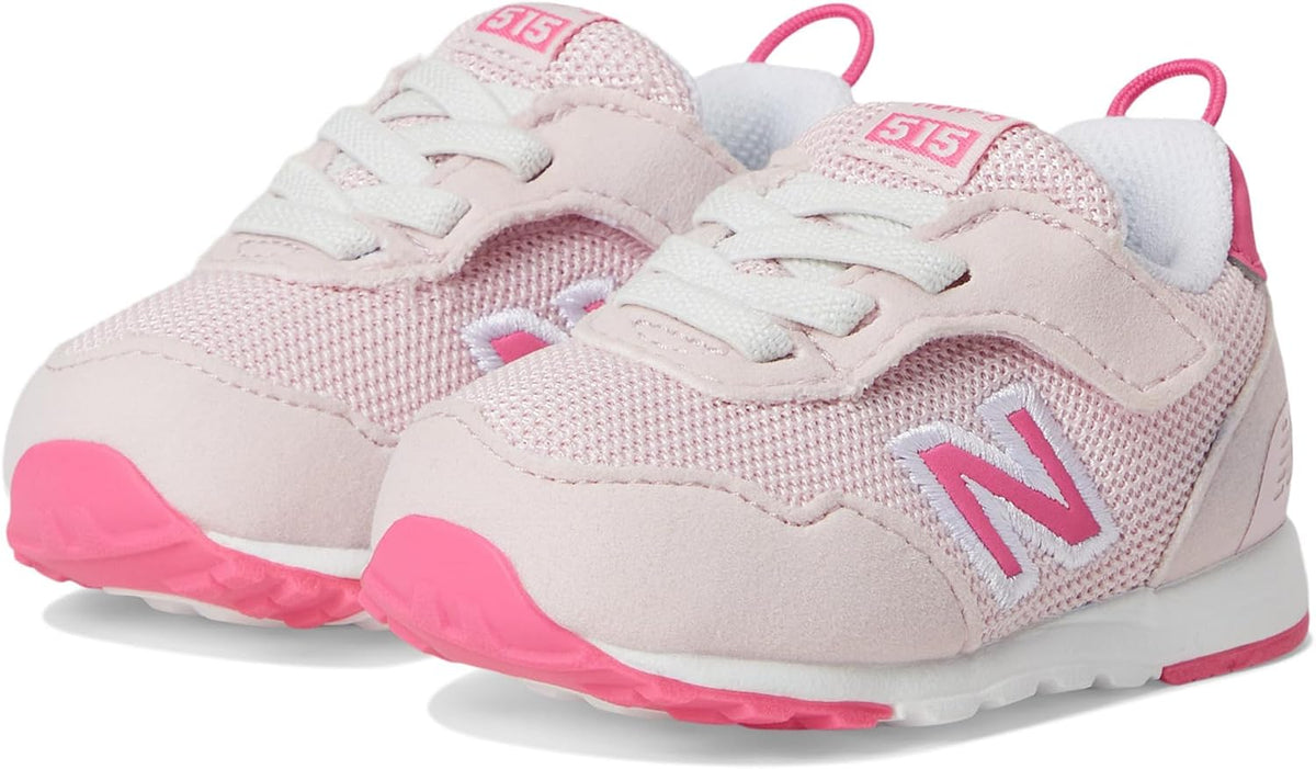 New Balance Kid's 515 V1 NEW-B Hook & Loop Sneaker, Rose Sugar/Dragon Berry, 2 M Infant