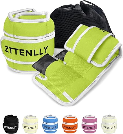 Adjustable Ankle Weights for Women Men and Kids | 1 Pair 5 10 15 18 20 Lbs Leg Wrist Ankle Weight Straps for Yoga, Walking, Running, Aerobics, Gym, Dance, Pilates, Cardio
