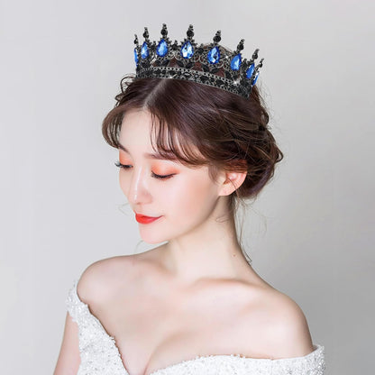 YOUlDIANZI Queen Crown Rhinestone Wedding Crowns and Tiaras for Women Costume Party Hair Accessories Princess Birthday Crown Crystal Bridal Crowns