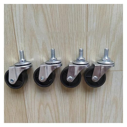 ALturN Furniture Castors, Swivel Caster Wheels, 50mm, 4 Pcs Nylon, Heavy Duty, Smooth Moves, Max 70KG, Braked