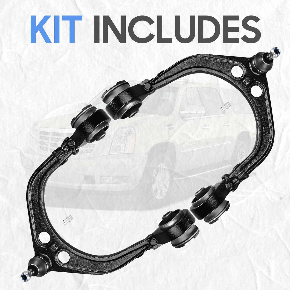 RWD Front Upper Control Arm w/Ball Joint Suspension Kit for 2005-2008 Dodge Magnum 2005-2019 Chrysler 300 2008-2019 Dodge Challenger 2006-2019 Dodge Charger (2pc Set)