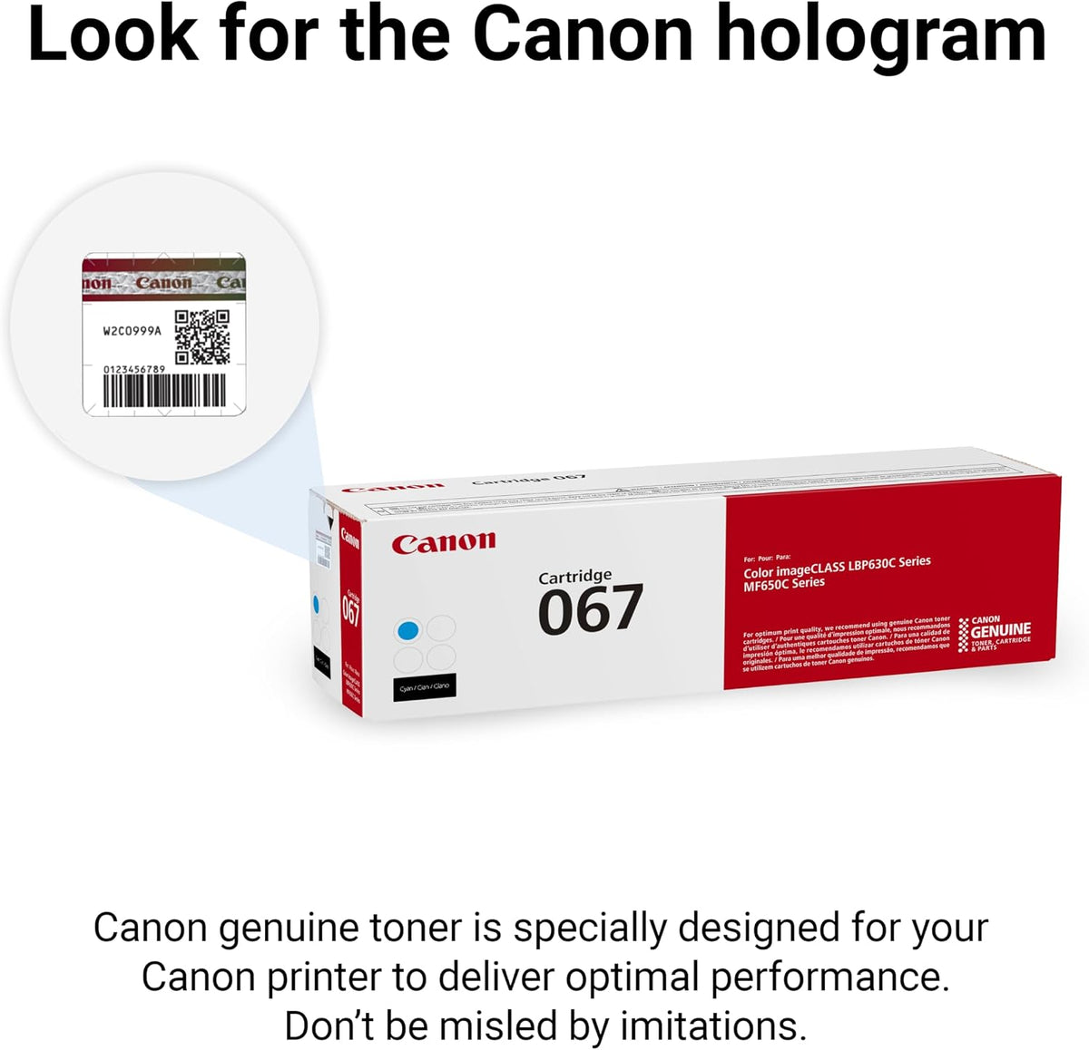 067 Cyan Toner Cartridge Compatible with LBP633Cdw, LBP632Cdw, MF652Cdw, MF653Cdw, MF654Cdw, MF656Cdw