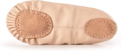 Ballet Shoes for Girls/Toddlers/Kids/Women, Leather Yoga Shoes/Ballet Slippers for Dancing