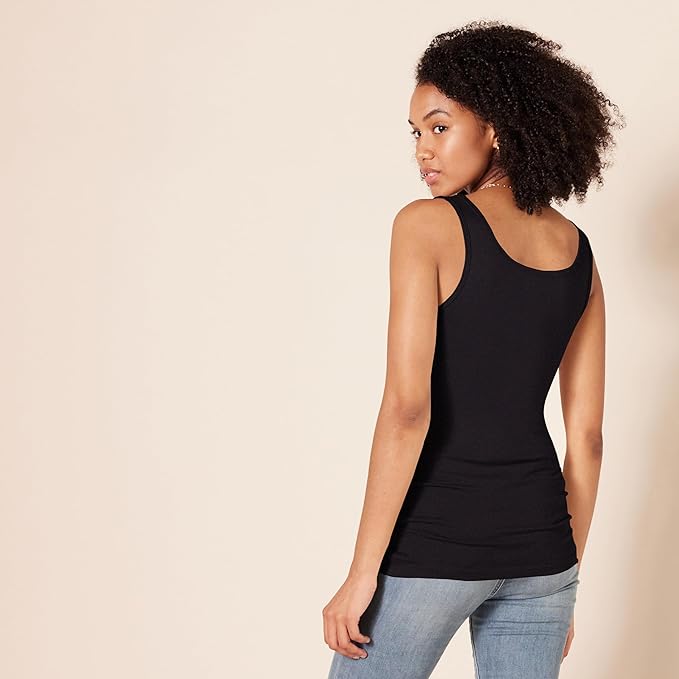 Essentials Women's Slim-Fit Tank Top, Pack of 2