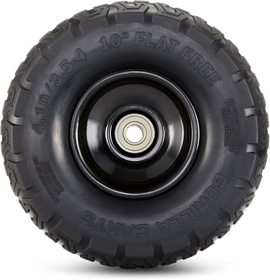 Gorilla Carts 10 Inch No Flat Replacement Tire for Utility Carts GCG-4, GCG-2140, GOR4PS, GOR400, GOR4G, GOR5, GOR800(B)-COM, GOR801, and GCG-900