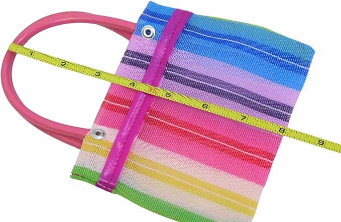Leos Imports 5 Pack Mini Mexican Mercado Tote Bags ('5x8')
