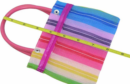 Leos Imports 5 Pack Mini Mexican Mercado Tote Bags ('5x8')