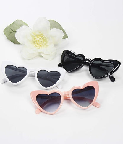 Heart Sunglasses, Heart Sunglasses for Women Trendy Cat Eye Love Shaped Sunglasses