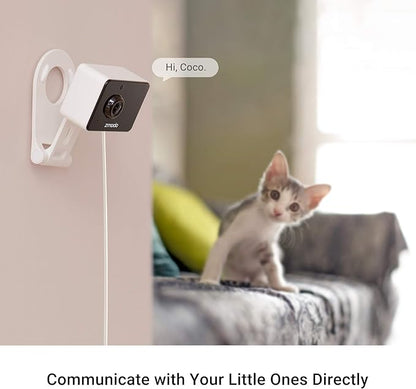 Zmodo Mini Pro, 1080P plug-in WiFi security camera, indoor smart camera with AI motion detection, pet nanny camera, night vision, 2-way audio, app of