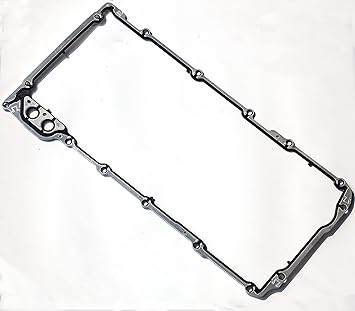 12612350 for Chevy Silverado 5.3 Oil Pan Gasket 4.8 6.0 6.2L Chevy Suburban Express Trailblazer GMC Sierra Yukon Cadillac Escalade Tahoe LS Engine Oil Pan Gasket 1999 2000 2001 2002 2003-2020 OS30693R