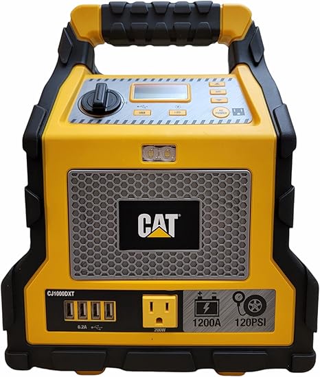 CAT CJ1000DXT 1200 Peak Amp Jump Starter and Powerstation w/200 watt Inverter