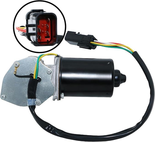 Front Windshield Wiper Motor Replacement New for Jeep Wrangler 1997 1998 1999 2000 2001 2002, TJ 1997-2002, 5-Pin Chrysler 4864892 40-442 85-442