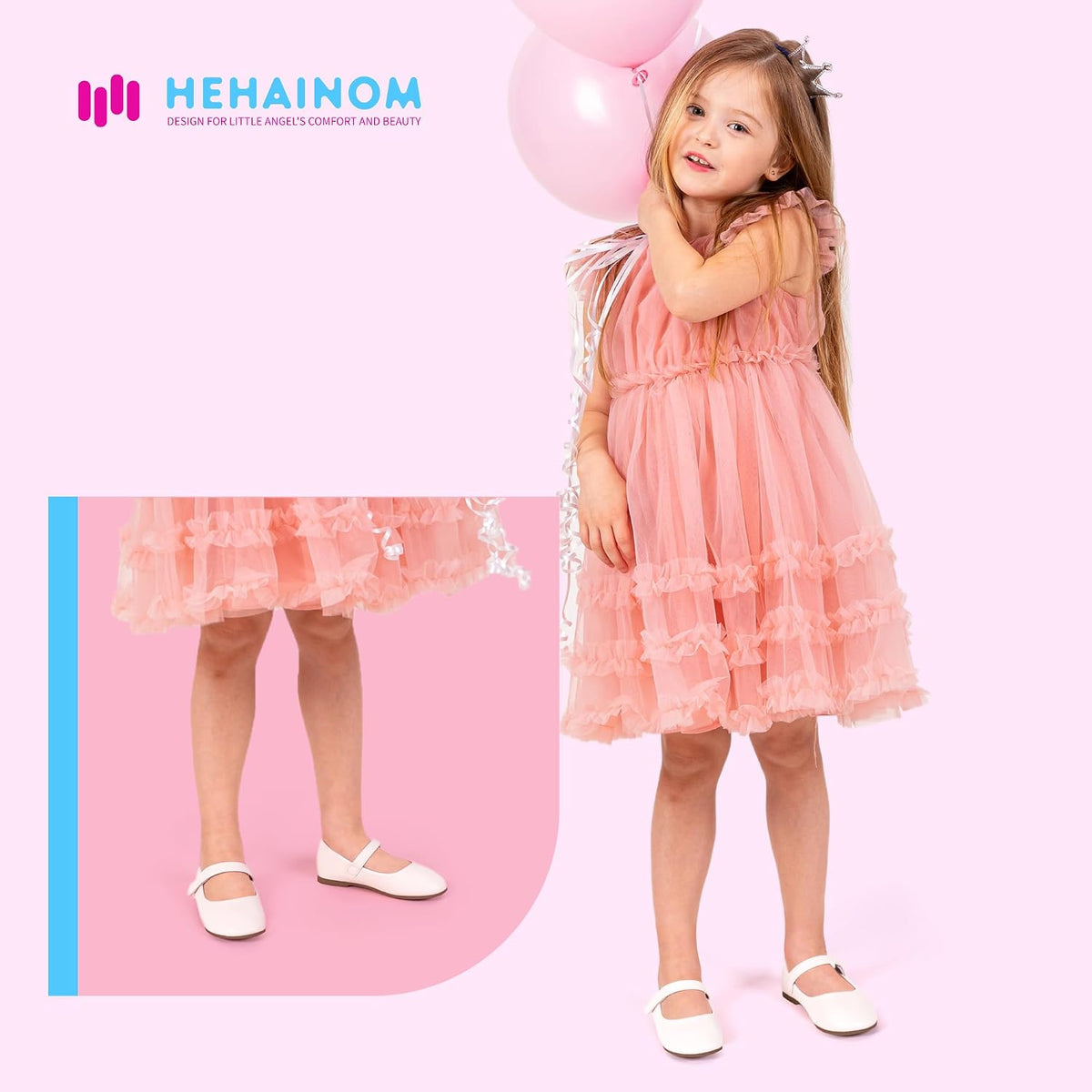 Toddler Girls Flats Mary Jane Flower Girl Dress Shoes School Wedding Party Shoes