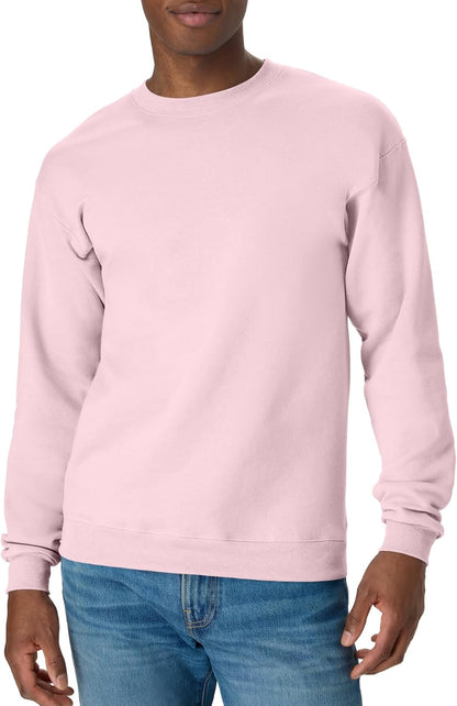 Men's Sweatshirt, EcoSmart Fleece Crewneck Sweatshirt, Big & Tall Available, 1 or 2-Pack