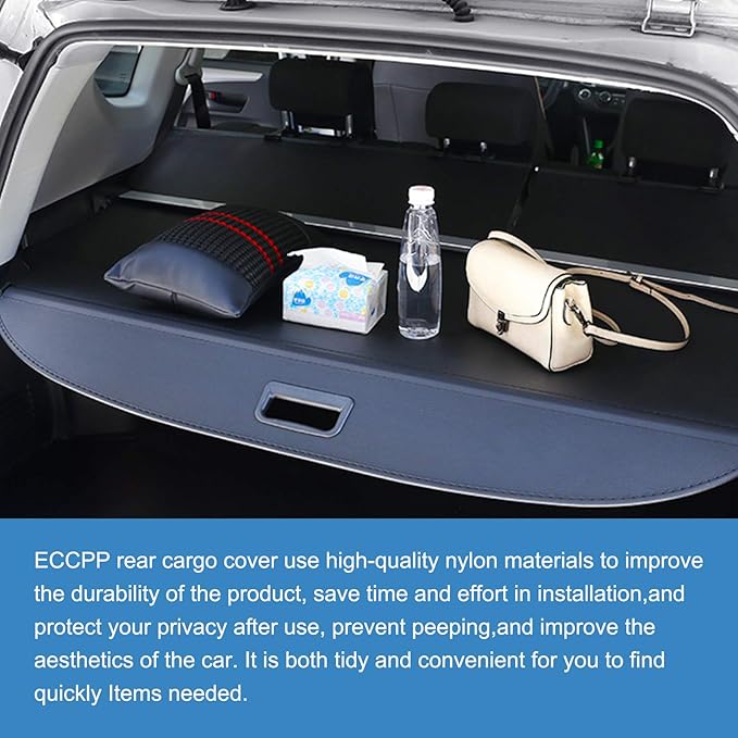 ECCPP Rear Cargo Cover Security Shade Retractable Shield 2007-2011 for Mercedes-Benz ML320 ML Series 3.0L