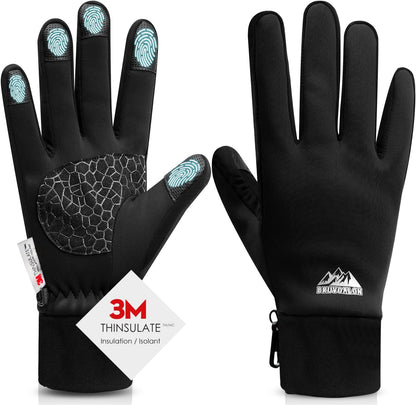Bruvoalon Winter Gloves for Women & Men, 3M Thermal Insulation, Lycra Fabric, Touchscreen, Anti-Slip