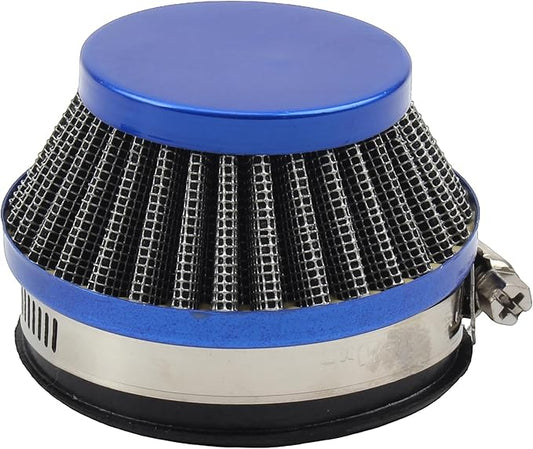 PowerMotor 58mm 60mm Air Filter Carburetor For 2 Stroke Engine 47cc 49cc Carb Mini Moto Kids Go Kart Quad ATV Dirt Pocket Bike(Blue)