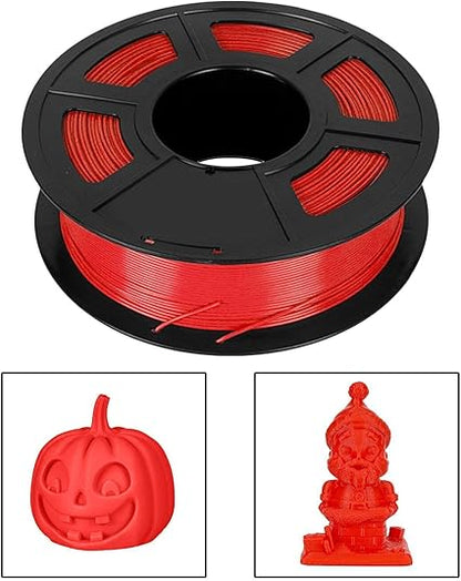 3D Printer Filament for Quality Printing Supplies Neatly Wound 1 Kg Spool, red, as described