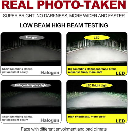 TOPAZ H11 LED Driving Fog Bulbs, 6000 K, brighter white light, Plug and Play daytime running light, replacement bulbs for cars, trucks, SUVs (pack of 2)