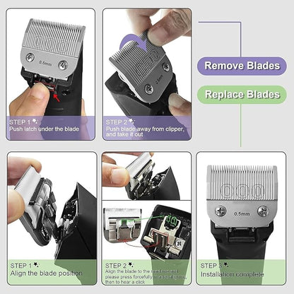 Size 84 Detachable Replacement Blades,compatible with oster Classic 76Star-TeqPower-Teq andi Adis AGC,BDC,BGC,MBG Series Clippers,332-Inch Cut Length For Dogs and Medium-Size Animals