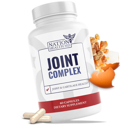 Joint Complex - Joint & Cartilage Health - Joint Support Supplement with Calcium, NEM Eggshell Membrane, Boswellia Serrata - Knee Supplements for Men & Women, 60 Capsules