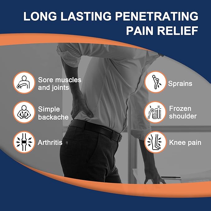 WILD Back Pain Patches Large - 12 Patches, Maximum Strength  Fast Acting  Long Lasting  Knee Patches for Pain Relief Back Pain, Shoulder Pain, Knees, Neck, Joint Pain