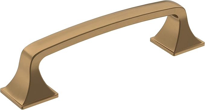 Amerock | Cabinet Pull | Champagne Bronze | 3-3/4 inch (96 mm) Center-to-Center | Ville | 1 Pack | Drawer Pull | Cabinet Handle | Cabinet Hardware