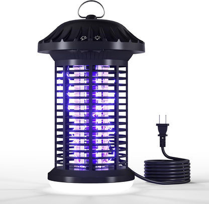 Bug Zapper Indoor & Outdoor, Water Proof Mosquito Zapper with LED Light, 4200V Electric Bug Zapper for Home Patio Office Courtyard?Black?