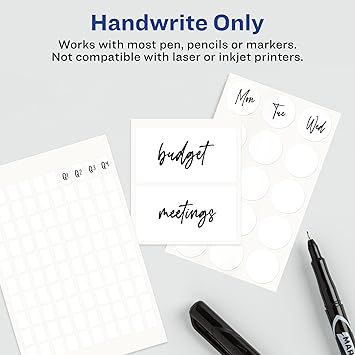 Avery Multi-Use Removable Labels, 12" x 34", White, Non-Printable, 525 Blank Labels Total (6737)