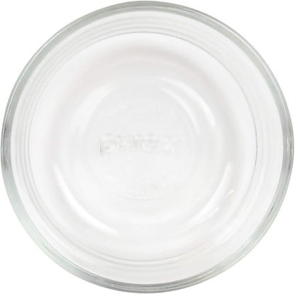 Pyrex 7202 1-Cup Glass Bowls With Cadet Blue Lids (4 Pack) - Made in USA 7202-PC | Tempered Glass Construction | BPA-Free Plastic | Easy Clean Surface | Top-Rack Dishwasher Safe