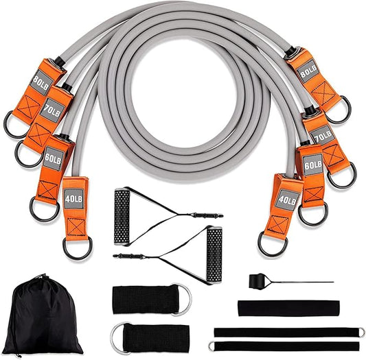 Torroband Heavy Duty Resistance Bands with Handles for Working Out Exercise Bands for Men & Women Workout at Home Travel Beach Park