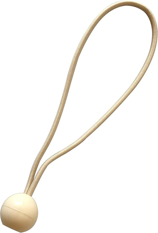 Shatex Heavy Duty Wheat Treated Stretch Tie Loops, Reusable 8-inch Ball Bungee Canopy Tarp Tie Down Cord (12pack)