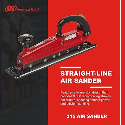 Ingersoll Rand 315 Straight-Line Air Sander, 2.75" x 17.5" Pad, 3,000 spm