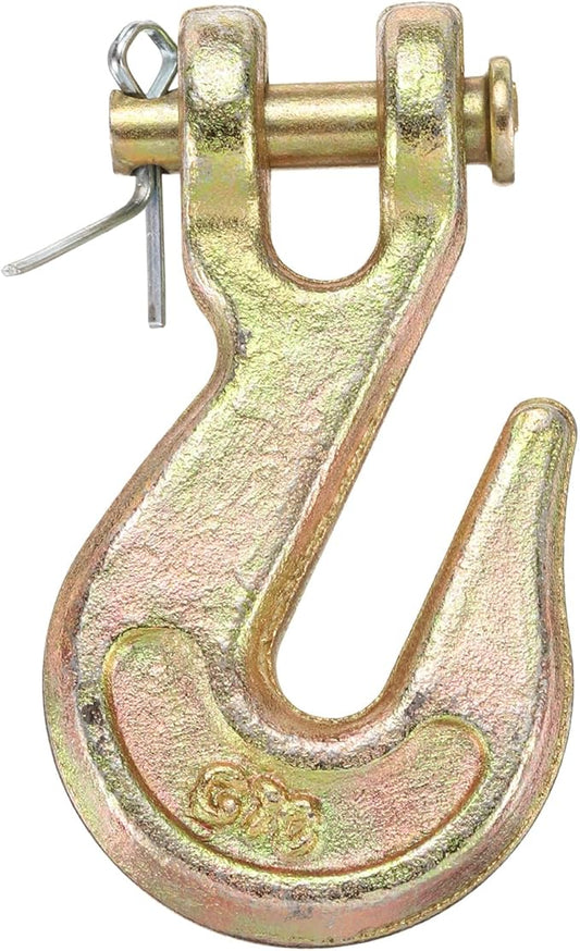 uxcell 14" Clevis Grab Hook, G70 Carbon Steel Transport Safety Chain Hooks, Clevis Grab Hooks for Rigging Deck Receiver Hitches Trailer Wiring