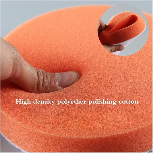 234567inch Car Beauty Waxing Polishing Pad Set Sponge Wheel Wool Polishing Plate Plate Self-Adhesive Disk Polishing Wheel (Color : Wave Type, Size : 1 PC_7 INCHES)