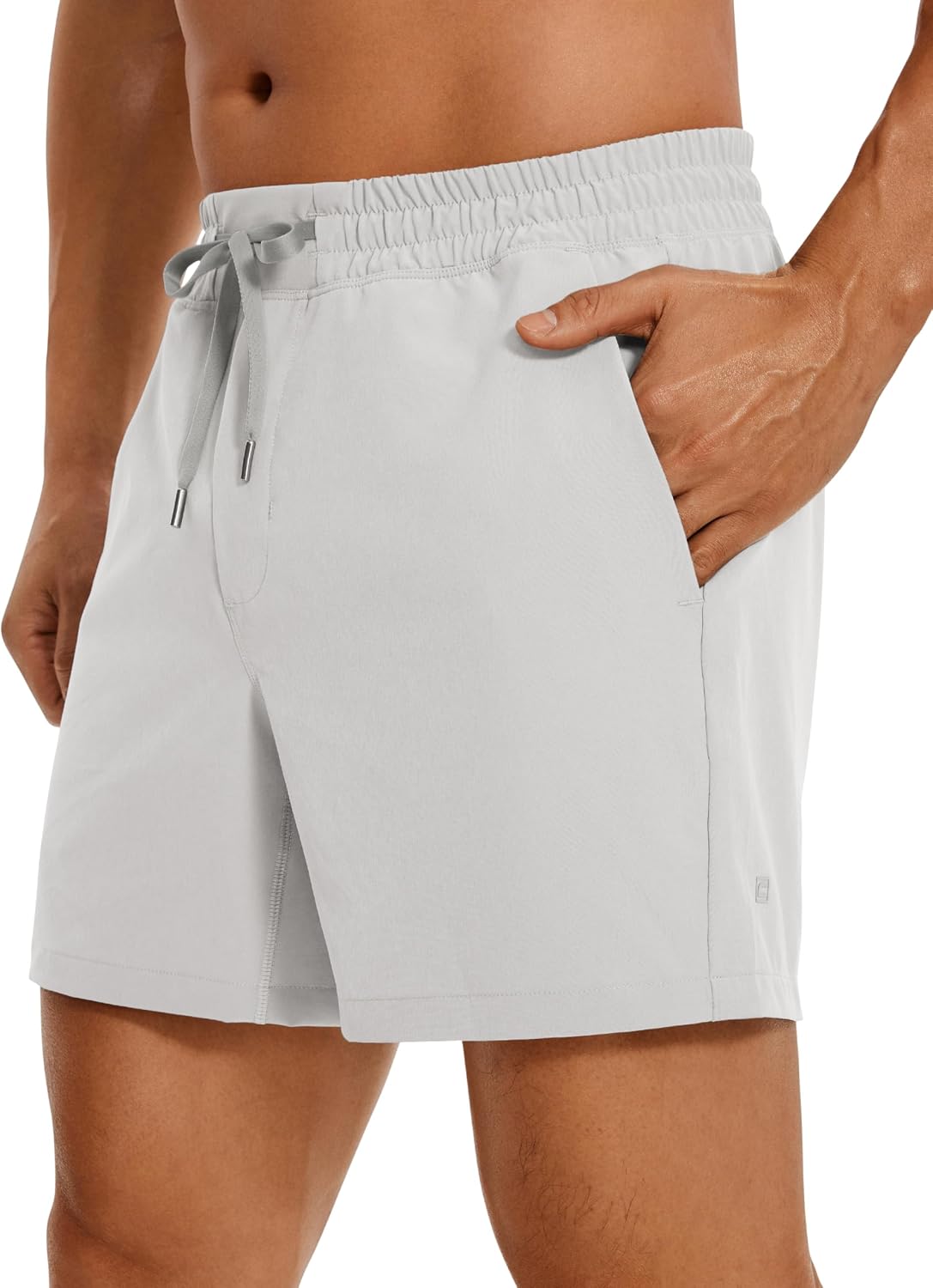 CRZ YOGA Linerless Workout Shorts 5'' | Lightweight, Quick Dry, Running, Pockets, for Men