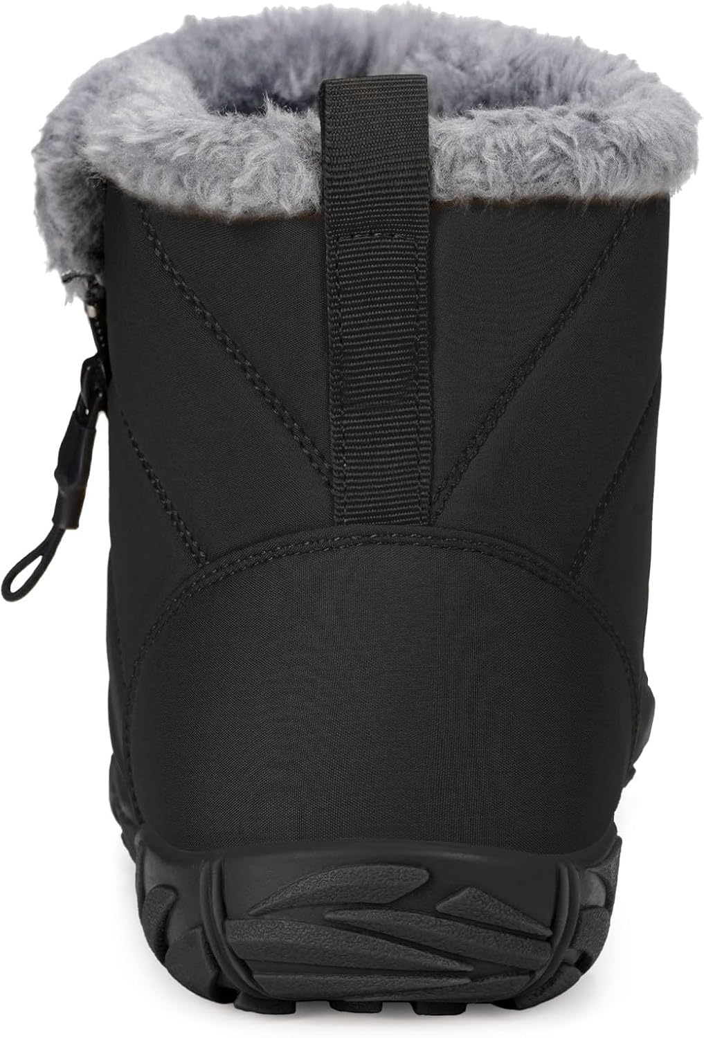Womens Mens Barefoot Boots Shoes Winter Snow Boots Warm Ankle Booties Zero Drop Sole Wide Toe Box Fur Lined Outdoor Sneakers