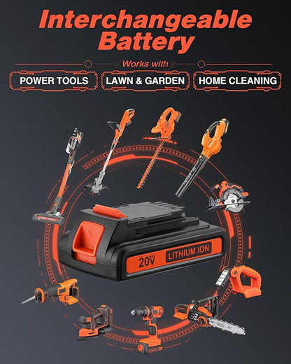 FirstPower Replace for 4.0Ah LBXR20 Black and Decker 20v Lithium Battery 2 Packs with Black and Decker Battery Charger - for LBXR20 LB20 LBX20 LBX4020 Extended Run Time Cordless Power Tools Series