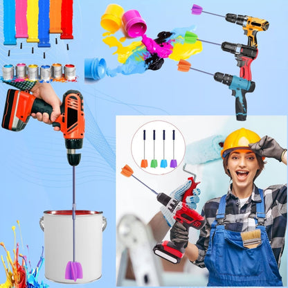 Electric Resin Mixer,Silicone Measurings Cups for Resin Epoxy Mixer for Minimizing Bubbles, Epoxy Resin Mixer, (2) Resin Stirrer for Resin, Silicone Mixing,DIY Crafts Tumbler (Only Includes 2 Mixers)