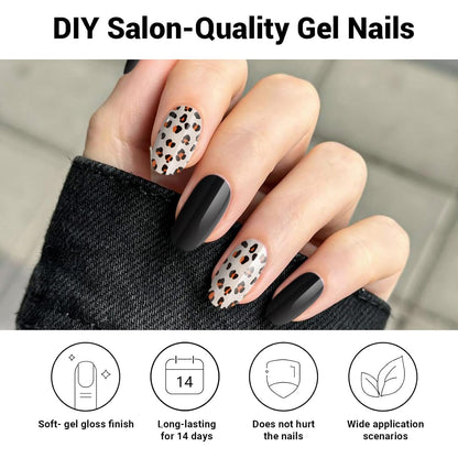 DUKASOU Semi Cured Gel Nail Strips, Spring Blossoms | 28 pcs Gel Nail Strips Work with Any UV Lamp, Salon Quality UV Nails Stickers, Easy to Apply for Home Nails DIY https://a.co/d/0bWK2win ( purple)