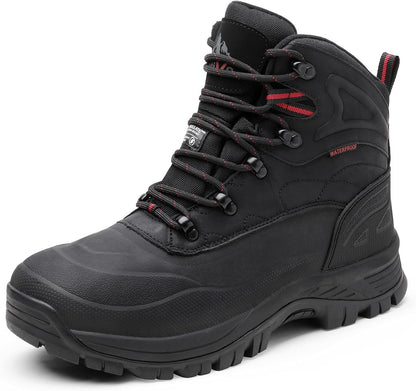 Size 11, NORTIV 8 Men's Insulated Waterproof Construction Hiking Winter Snow Boots.