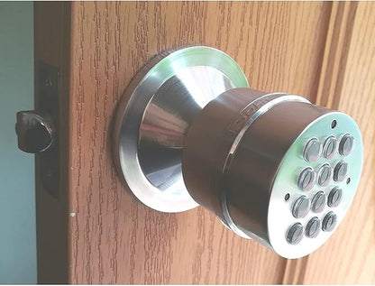 Electronic Door Knob (Spring Latch Lock; Not Deadbolt; Not Phone Connected), Single Front keypad YL 99, max Security