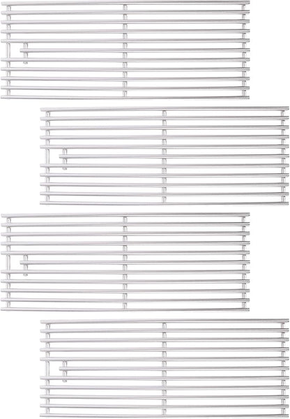 4 Pc 304 Heavy Duty Cast Stainless Steel 516" Rod BBQ Cooking Grill Grates Replacement Parts for Blaze Grill 3, 4, 5 Burner Blaze Grill Models, AOG, RCS, Summerset Sizzler, Stainless Steel 18 x 7-38