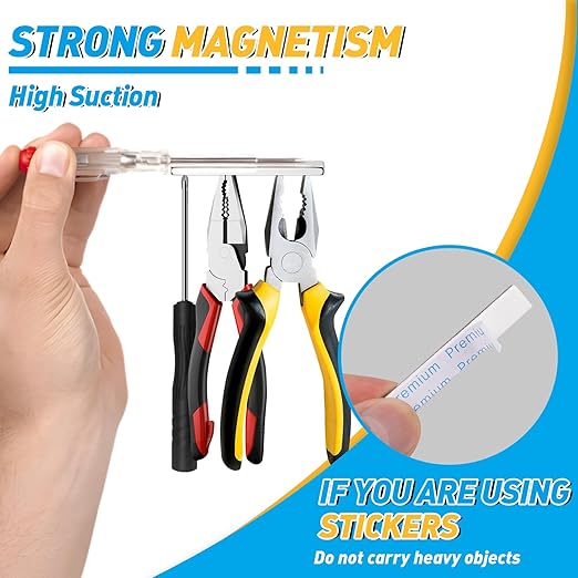 Grtard 60 Pack Powerful Neodymium Bar Magnets, 60 x 10 x 3 mm Rare Earth Magnet Bar, Rectangle Magnet,Neodymium Magnets with Double Sided Adhesive Backing for Outdoor, Fridge, Whiteboard