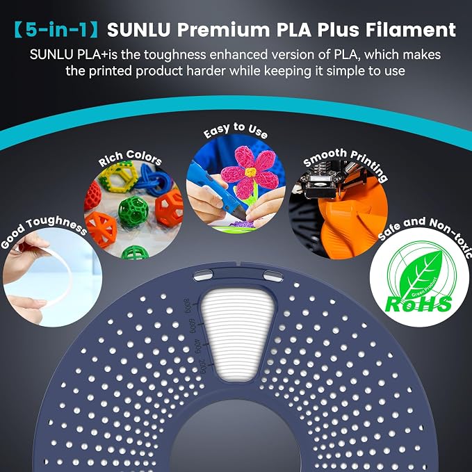 SUNLU PLA Plus Filament 1.75mm Olive Green 1KG