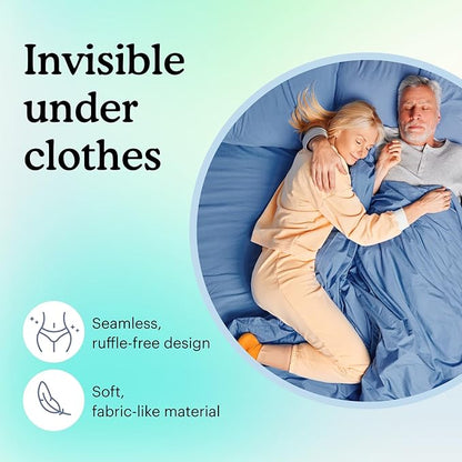 Because Premium Incontinence Booster Pads for Men and Women, Adds 4 Cups Extra Absorbency to Adult Diapers, Super Soft, Adhesive Strip Backing, Unisex, 20 Count