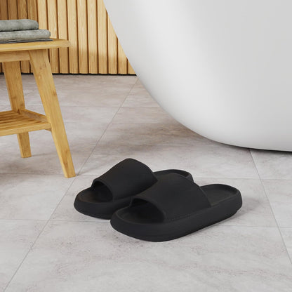 WHITIN Women's Slides with Cushioned Thick Sole Slippers for Home Wear Y13 | Comfort for Daily Wear, Waterproof & Easy to Clean, Indoor & Outdoor Versatility, Lightweight EVA for All-Day