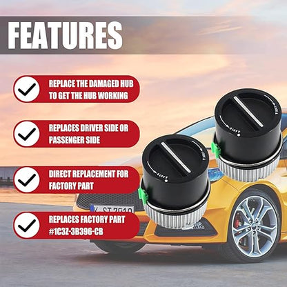 4WD Auto Locking Hub Pair Kits Replacement for 1999-2004 Ford F250 F350 F450 F550 Super Duty 2000-2005 Excursion 2001 2002 Lincoln Navigitor Expedition 1C3Z-3B396-CB 600-203 https://a.co/d/aaoYBmQ