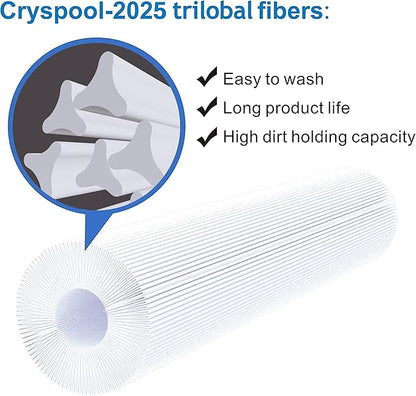 Cryspool¬Æ 08053 Filter Compatible with Jandy CS100, R0462200, PJANCS100, C-8410, FC-0821, 100 Sq. Ft Pool Filter Cartridge, 1 Pack